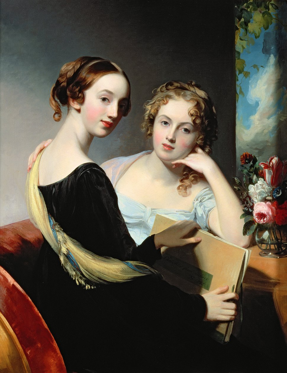 Portrett av McEuen-søstrene, etter 1823 av Thomas Sully