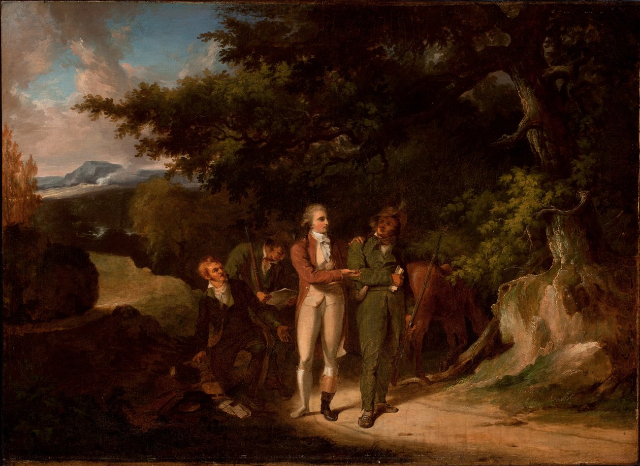 Fangsten av major Andre, 1812 av Thomas Sully