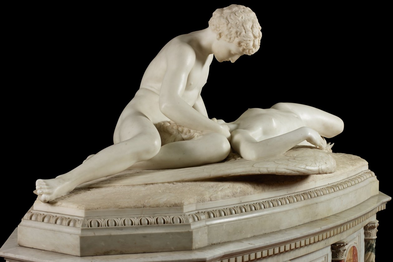 Fallen Angel, 1889 (stein og marmor) av Thomas Waldo Story