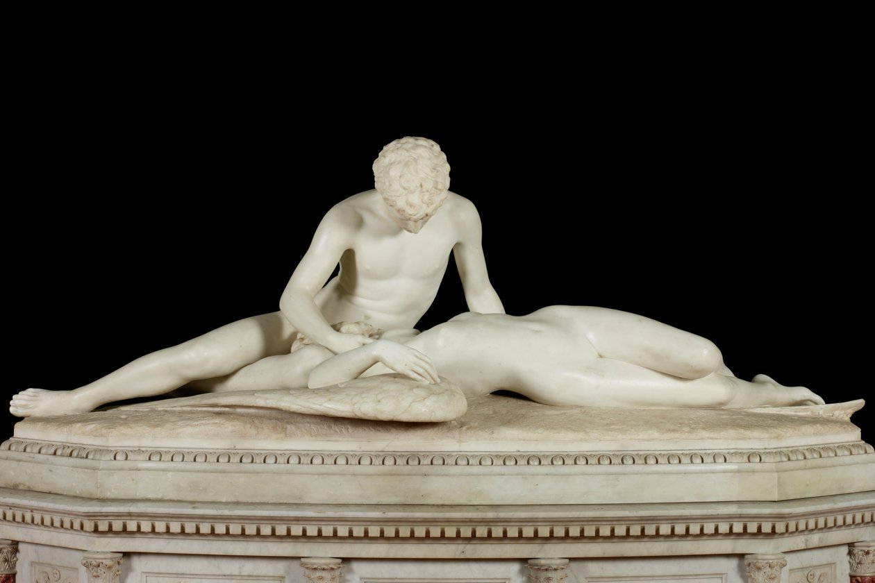 Fallen Angel, 1889 (stein og marmor) av Thomas Waldo Story