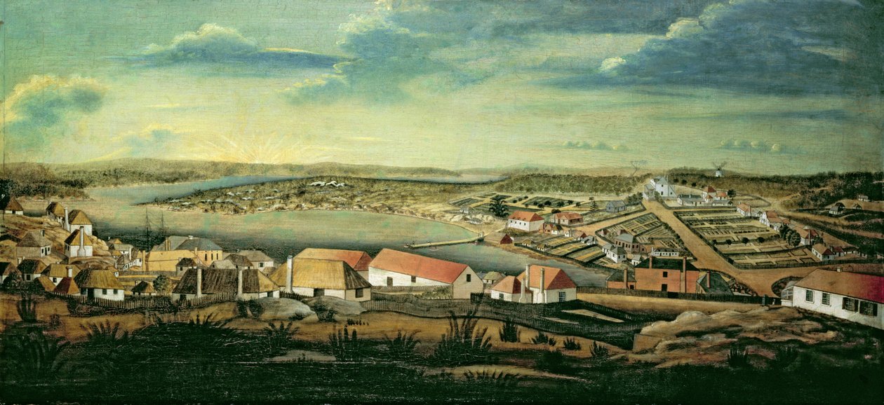 Sydney, hovedstaden i New South Wales, ca. 1800 av Thomas Watling