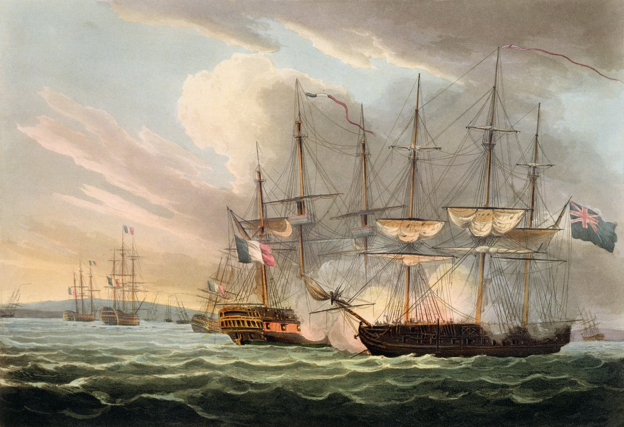 Ødeleggelse av den franske flåten på baskiske veier, 12. april 1809, fra 