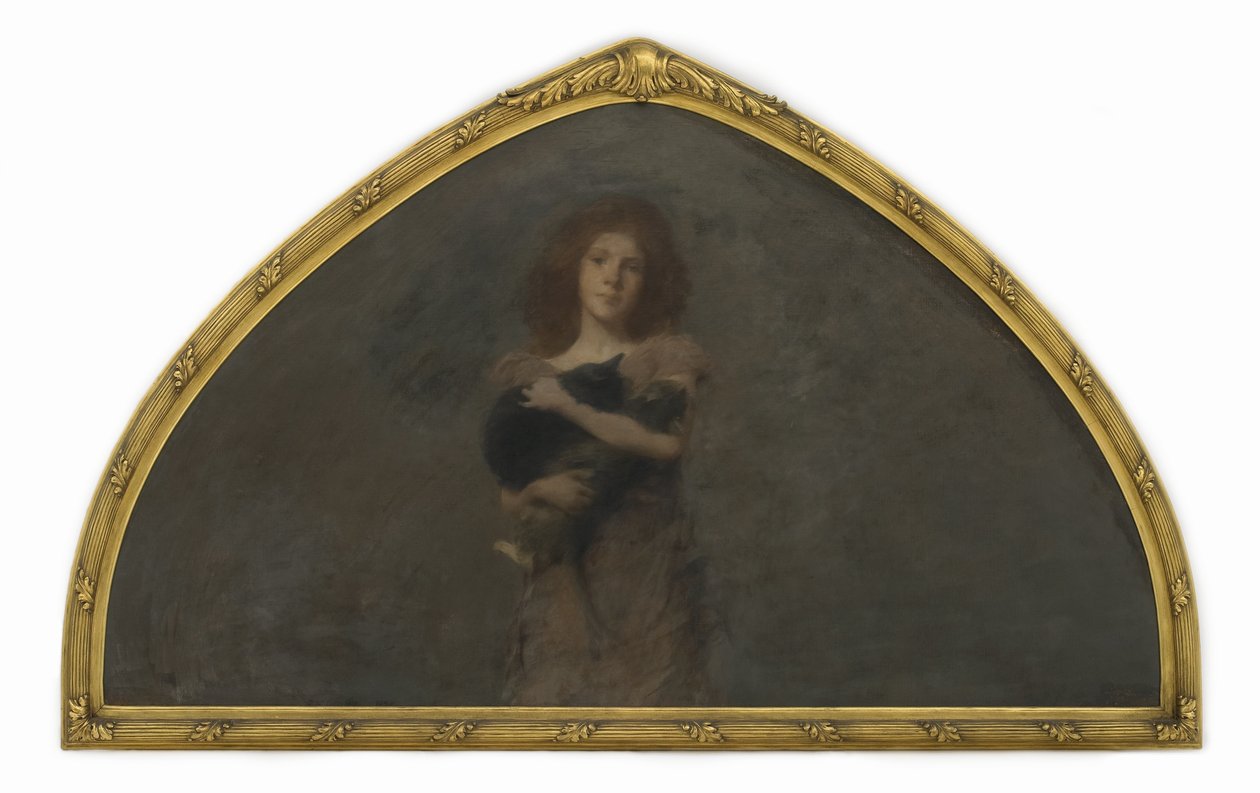 Tidlig portrett av kunstnerens datter, 1893-94 av Thomas Wilmer Dewing