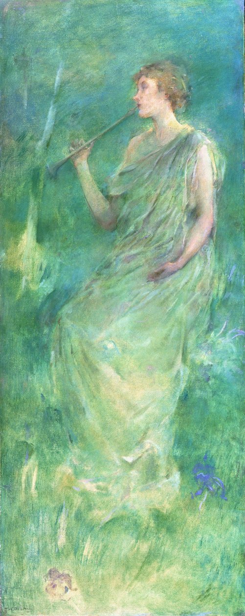Musikk, ca. 1890-95 av Thomas Wilmer Dewing