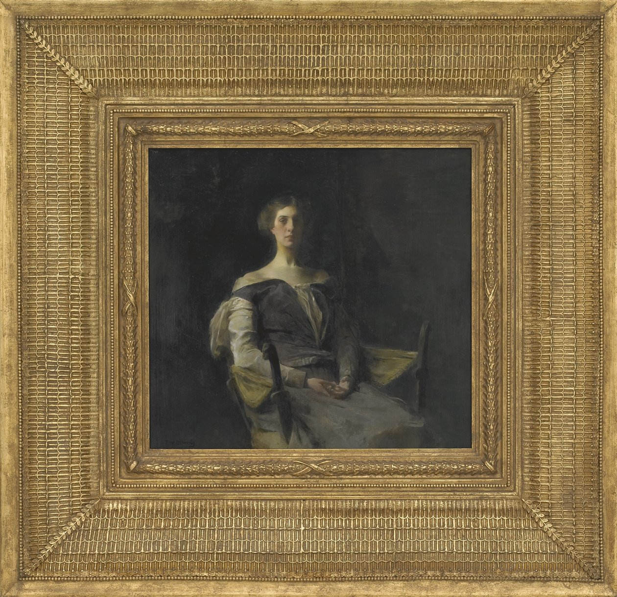 Portrait of a Girl, 1905 (olje på trepanel) av Thomas Wilmer Dewing