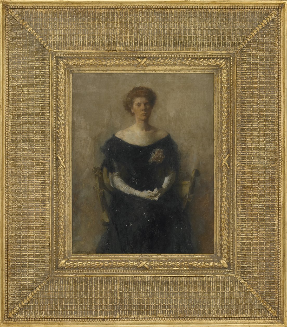 Portrett av kunstnerens datter, 1906 av Thomas Wilmer Dewing