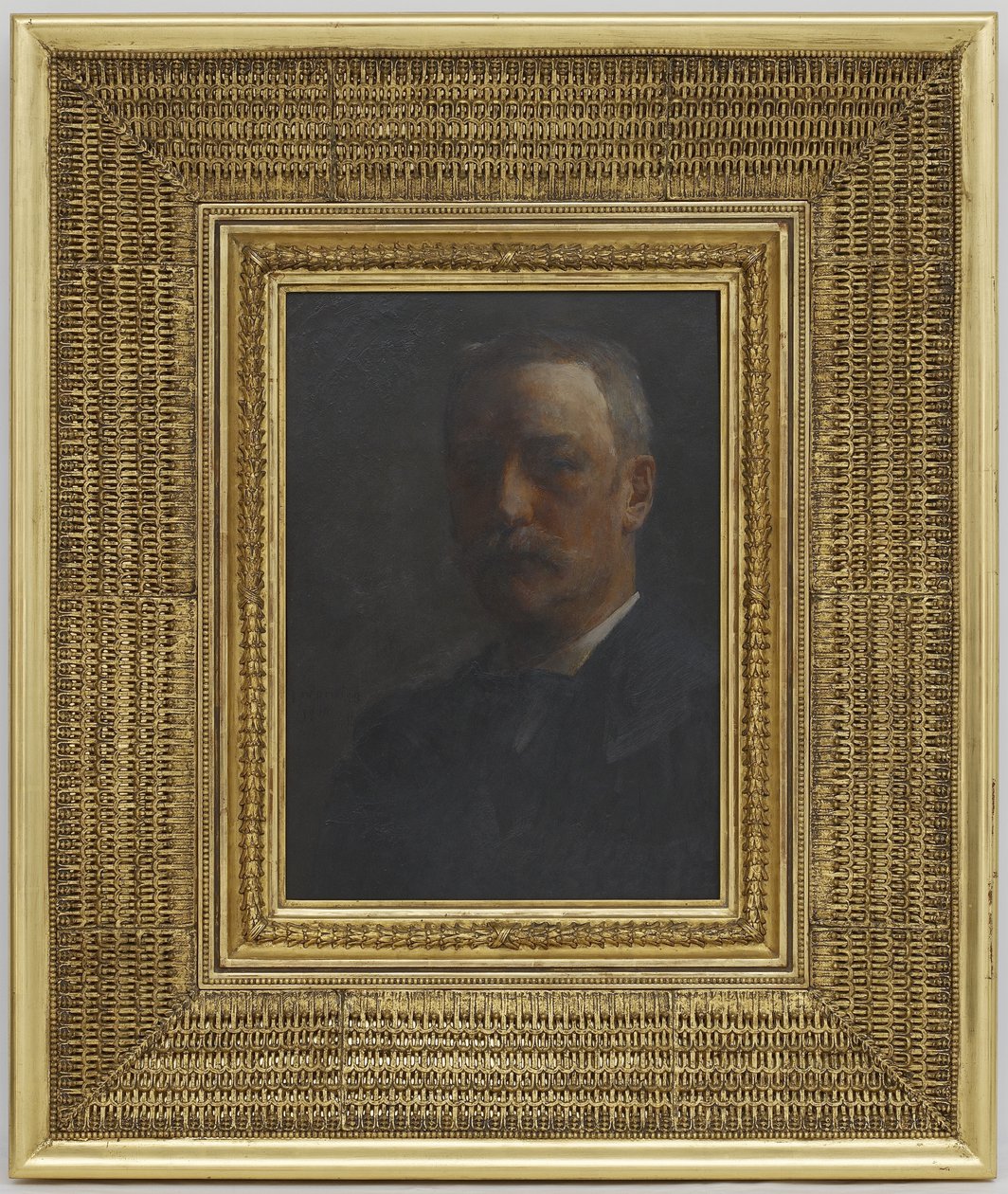 Selvportrett, 1906 (olje på trepanel) av Thomas Wilmer Dewing