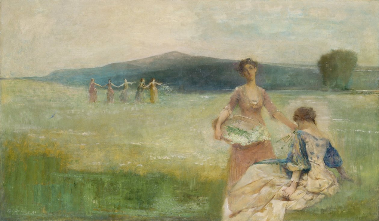 Vår av Thomas Wilmer Dewing