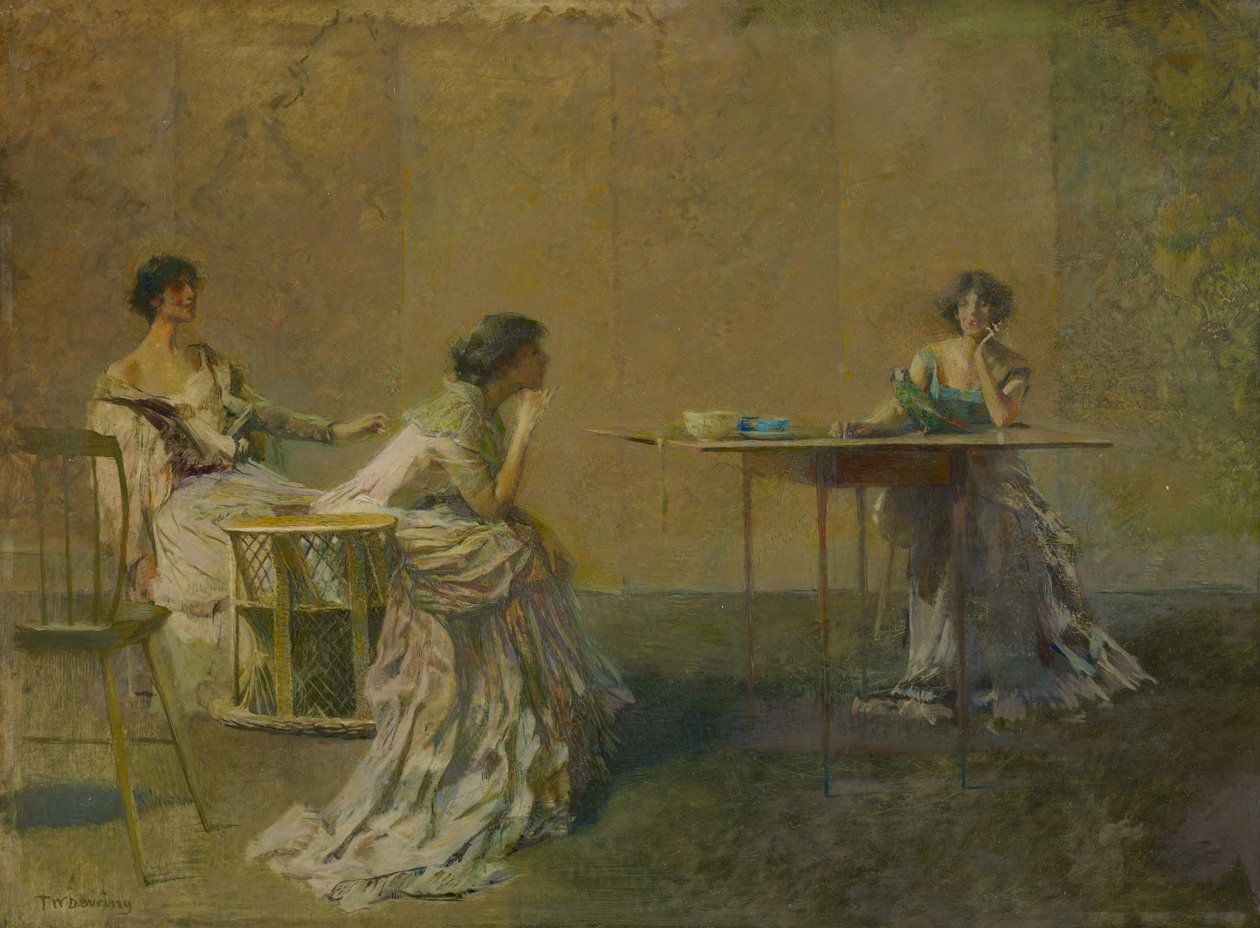 The Gossip, ca. 1907 av Thomas Wilmer Dewing