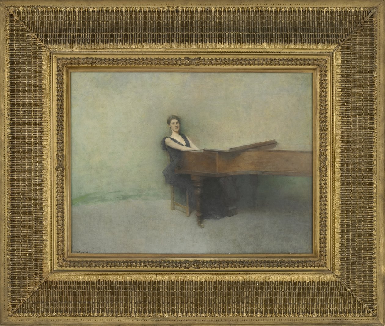 The Piano, 1891 (olje på trepanel) av Thomas Wilmer Dewing