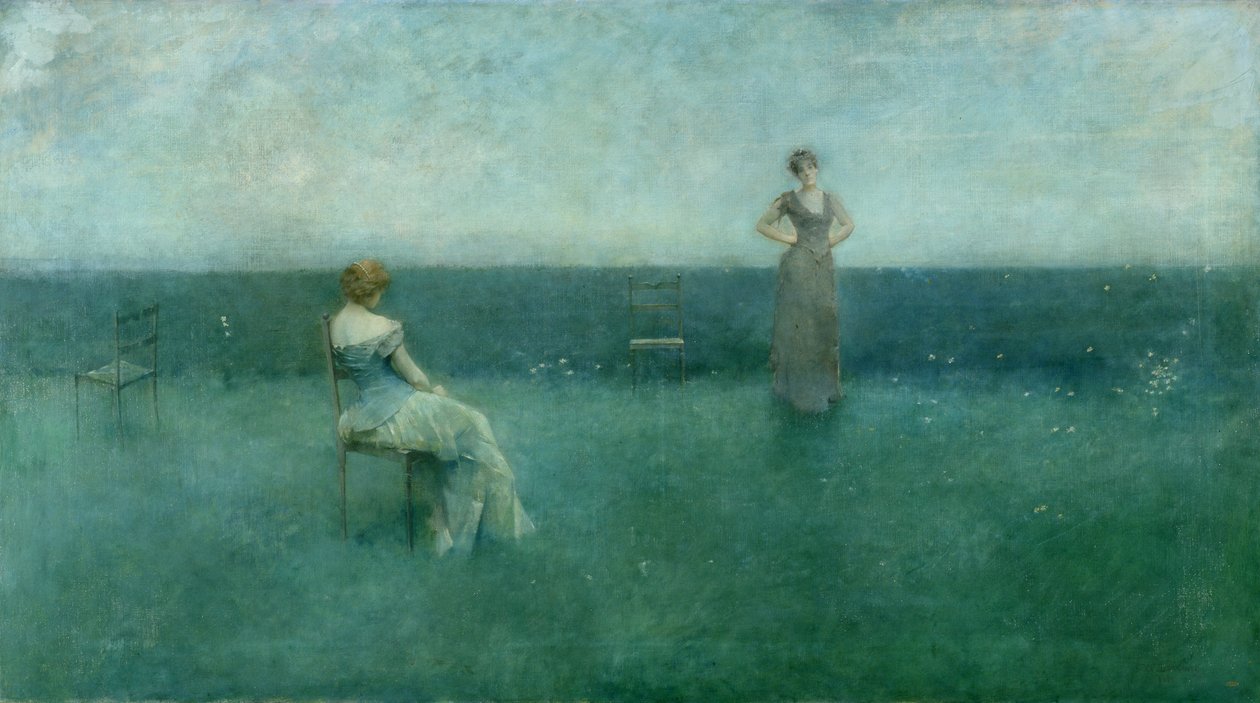 Resitasjonen, 1891 av Thomas Wilmer Dewing