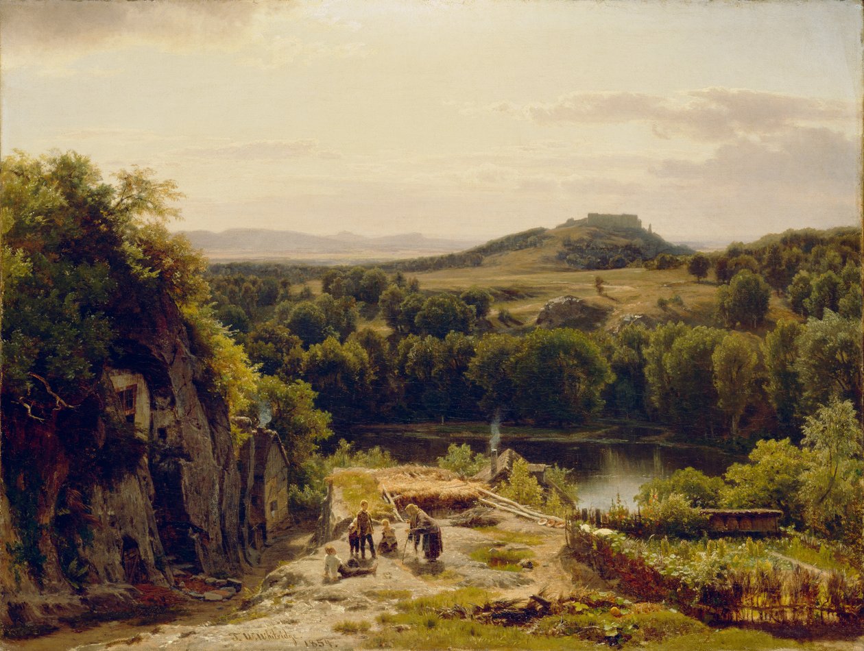 Landskap i Harz-fjellene, 1854 av Thomas Worthington Whittredge