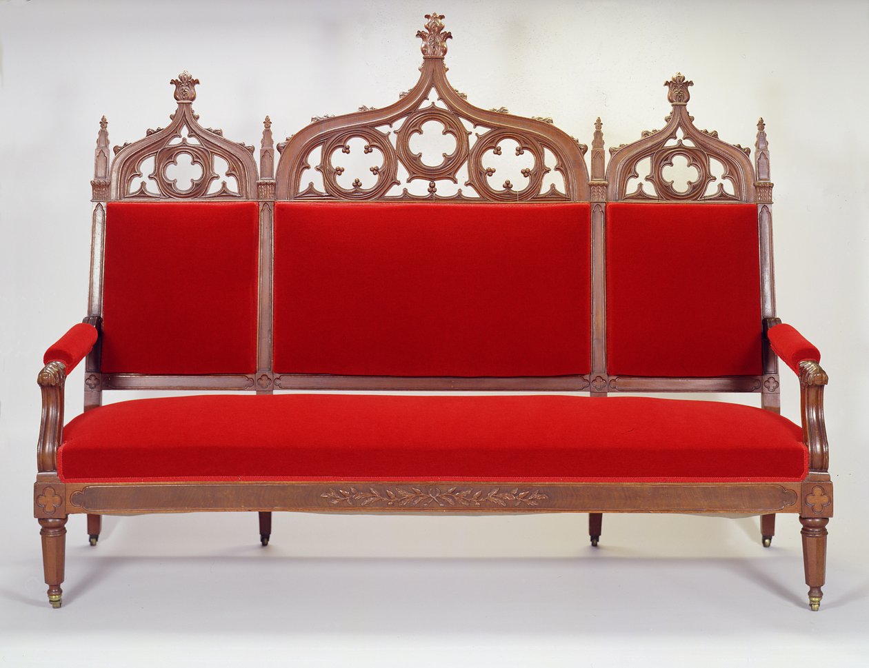 Sofa, fra Brooklyn, New York, 1846-47 (svart valnøtt) av Thomas attr. to Brooks