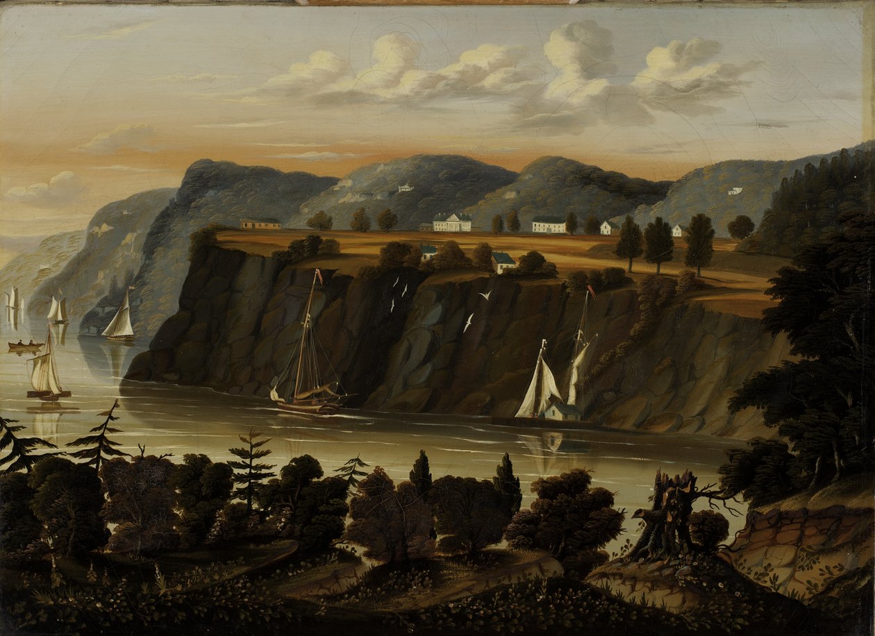 Utsikt over West Point, 1840-1860 av Thomas Chambers