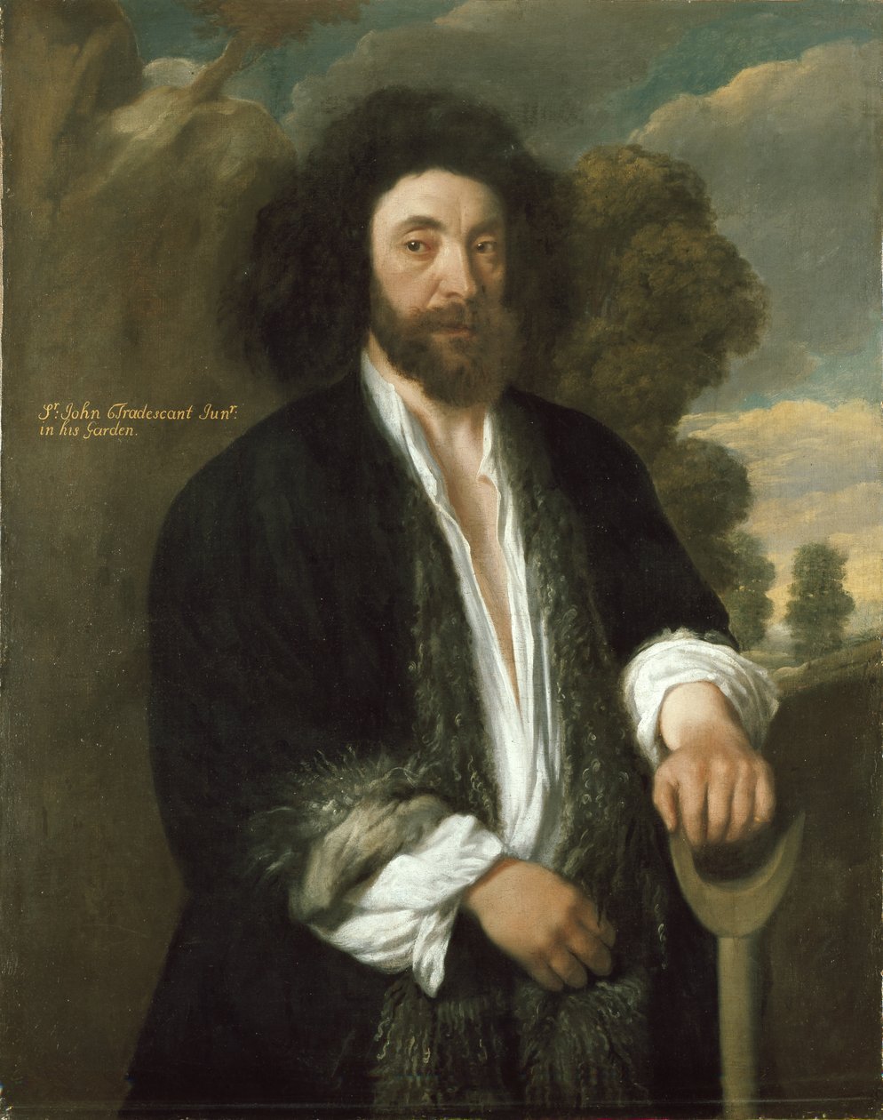 John Tradescant den yngre som gartner, 1600-tallet av Thomas de Critz
