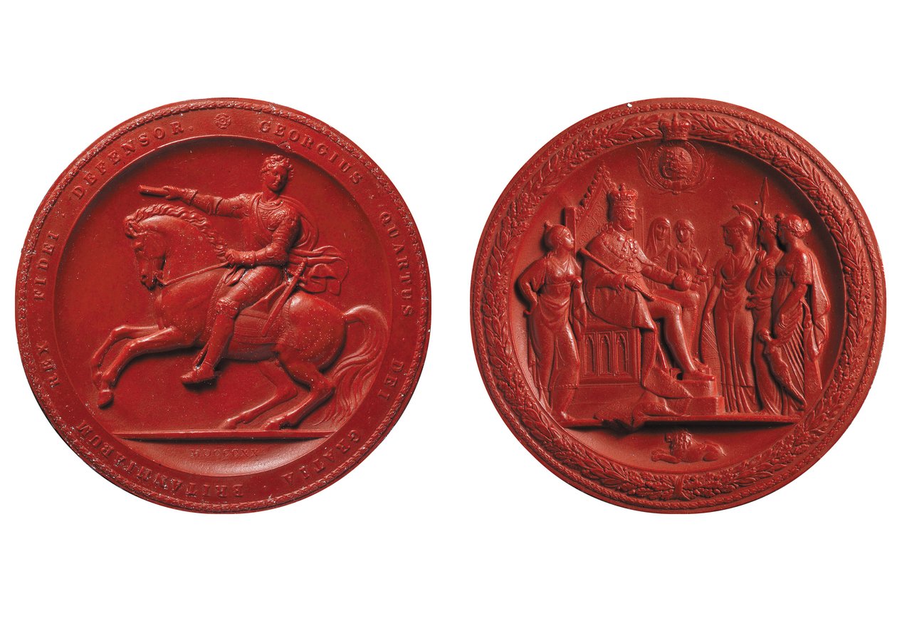 George IVs store segl, ca. 1821 (voks) av Thomas the Elder Wyon