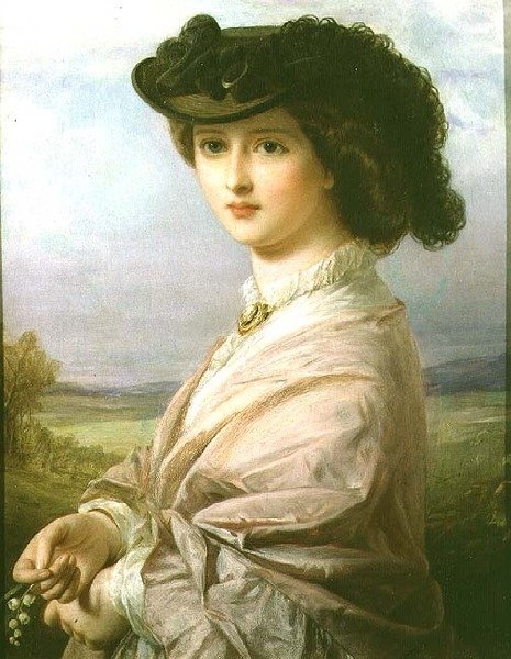 En dame i et landskap av Thomas Francis Dicksee