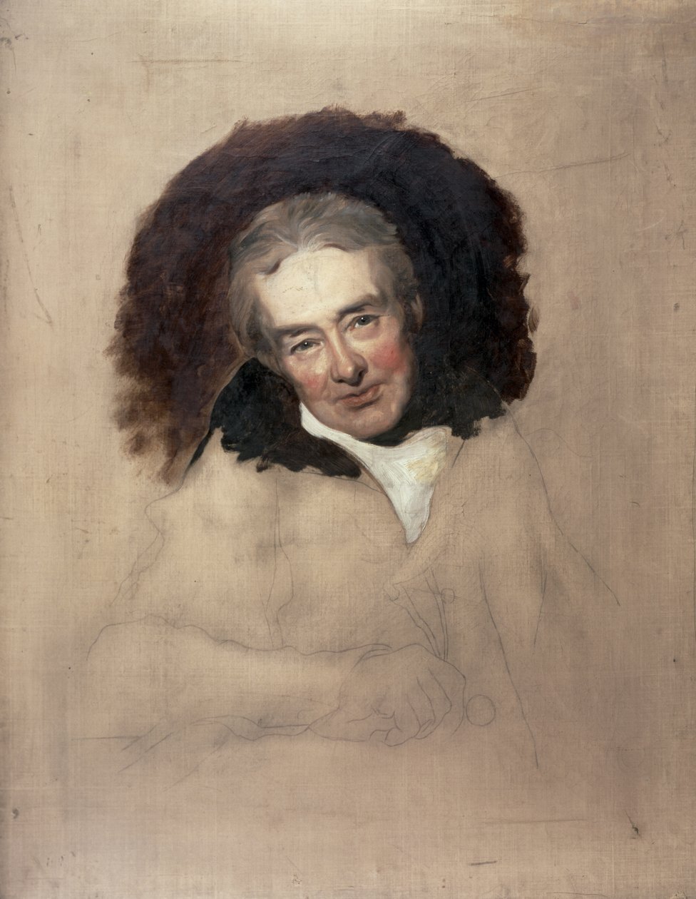 Portrett av William Wilberforce (1759-1833) av George Richmond (1809-96) (olje på lerret) (se 15222) av Thomas (after) Lawrence