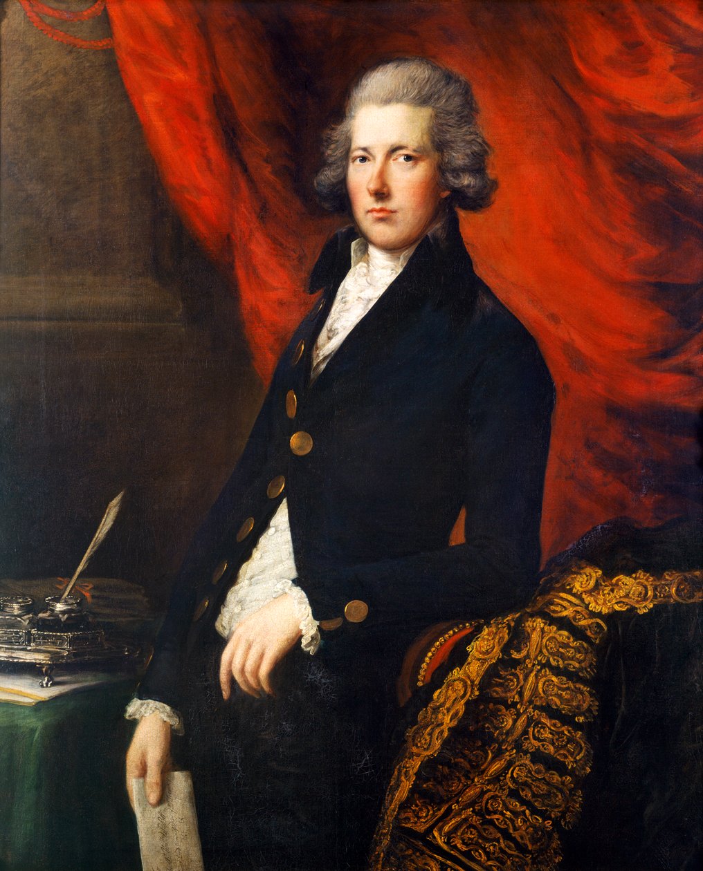 William Pitt den yngre, ca. 1788 (olje på lerret) av Thomas (attr. to) Gainsborough