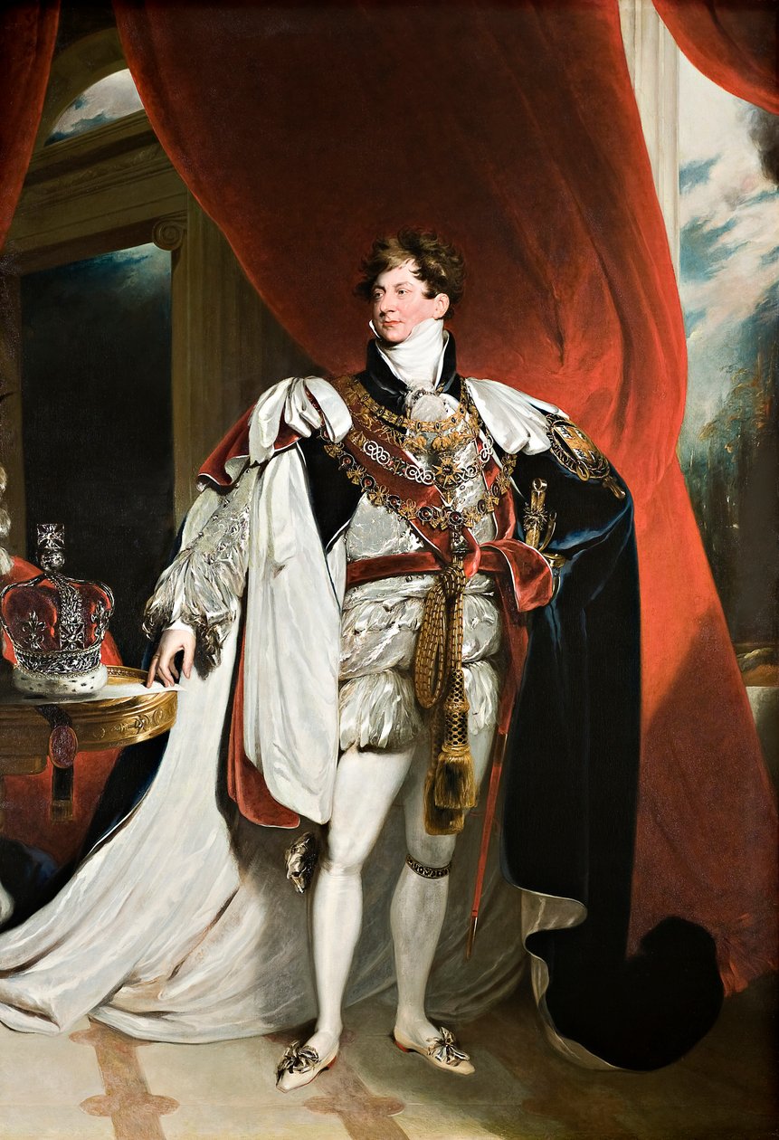 Portrett av kong George IV av Thomas (studio of) Lawrence