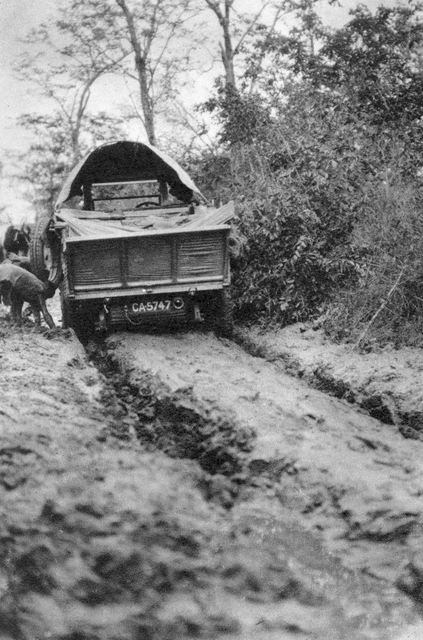Pløying gjennom gjørme, Bulawayo til Dett, Sør-Rhodesia, c1924-c1925 1927. av Thomas A. Glover