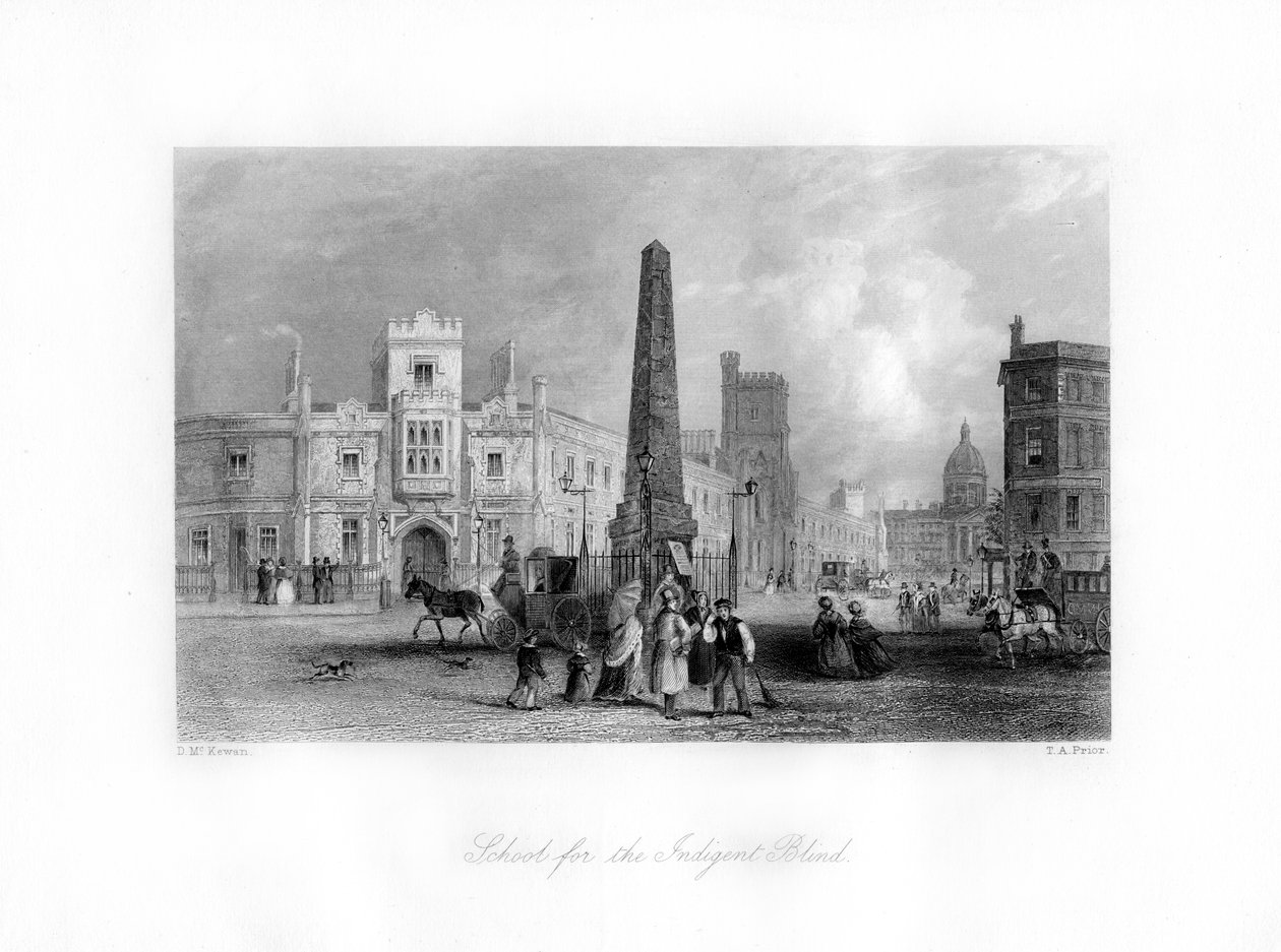 School for the Indigent Blind, Southwark, London, 1800-tallet. av Thomas Abel Prior