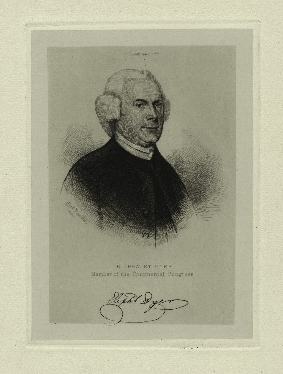 Eliphalet Dyer (etsing) av Thomas Addis (after) Emmet
