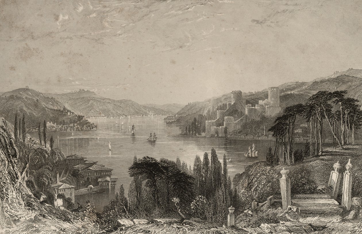 Boumeli Hissar, eller Europas slott av Thomas Allom