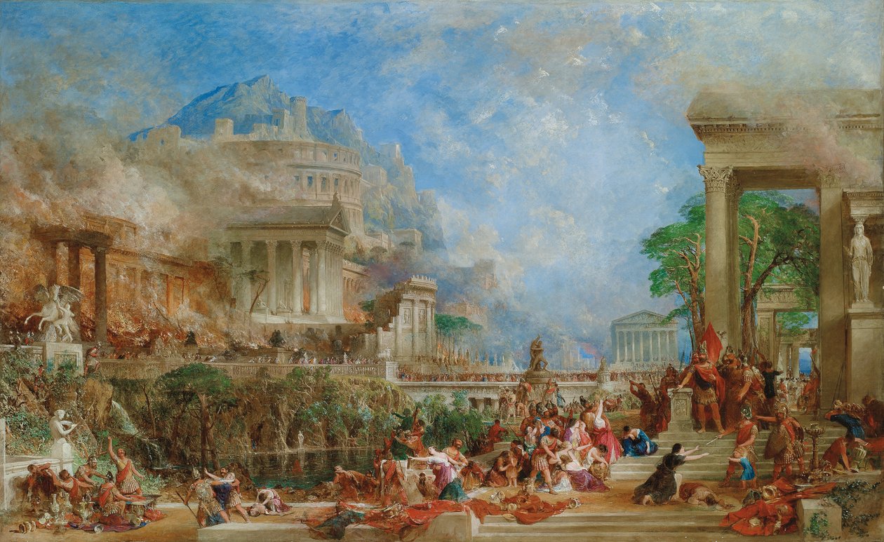 Sekken av Korint, 1870 av Thomas Allom