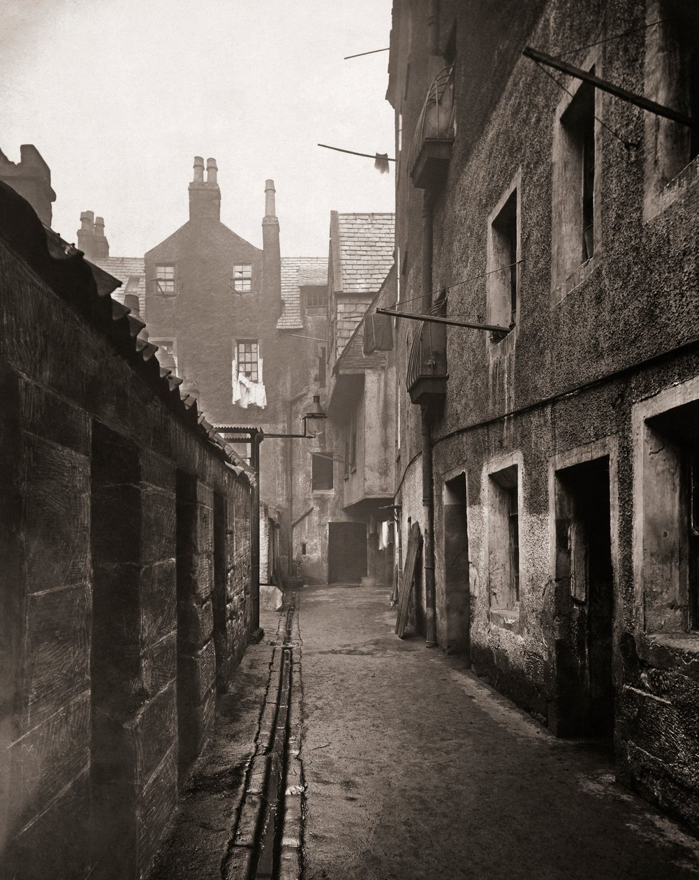Close, High Street, Glasgow, Skottland av Thomas Annan