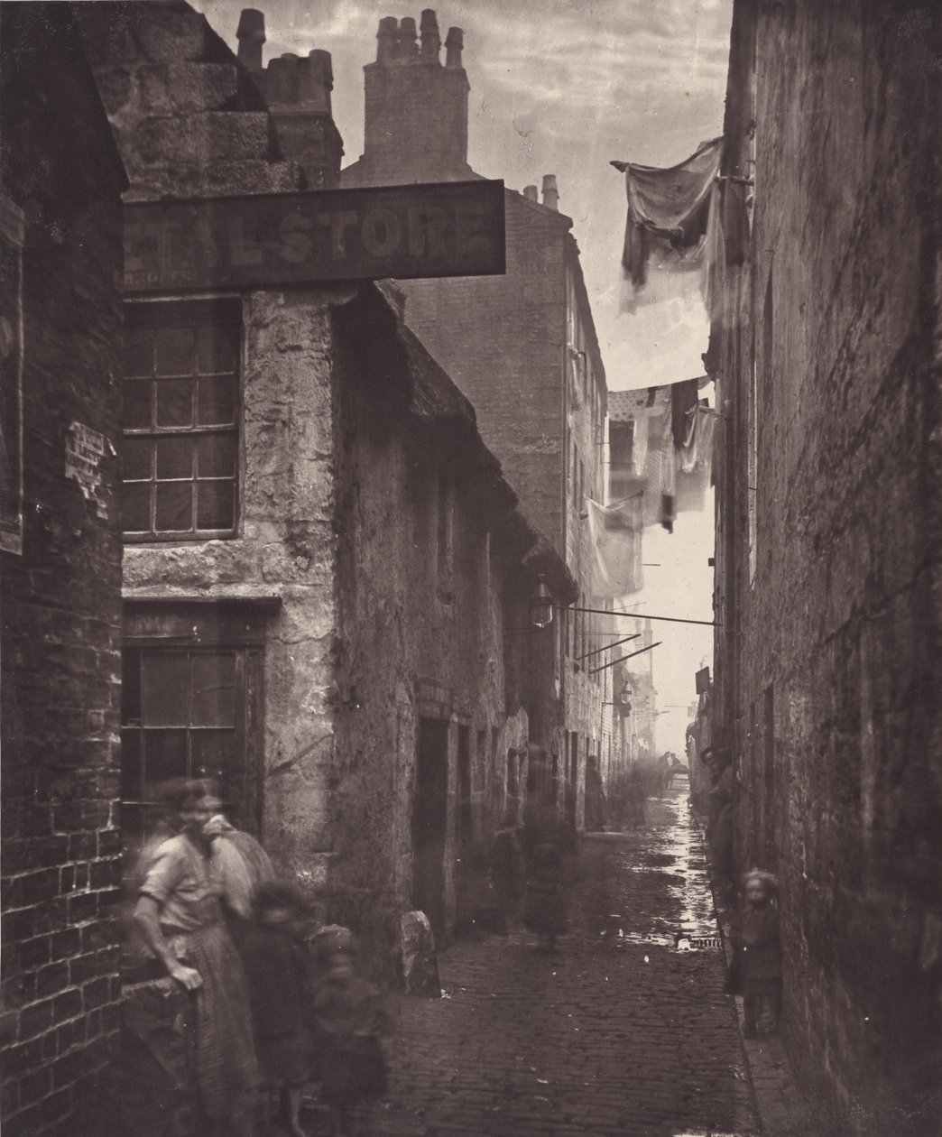 Gamle Vennel, utenfor High Street av Thomas Annan