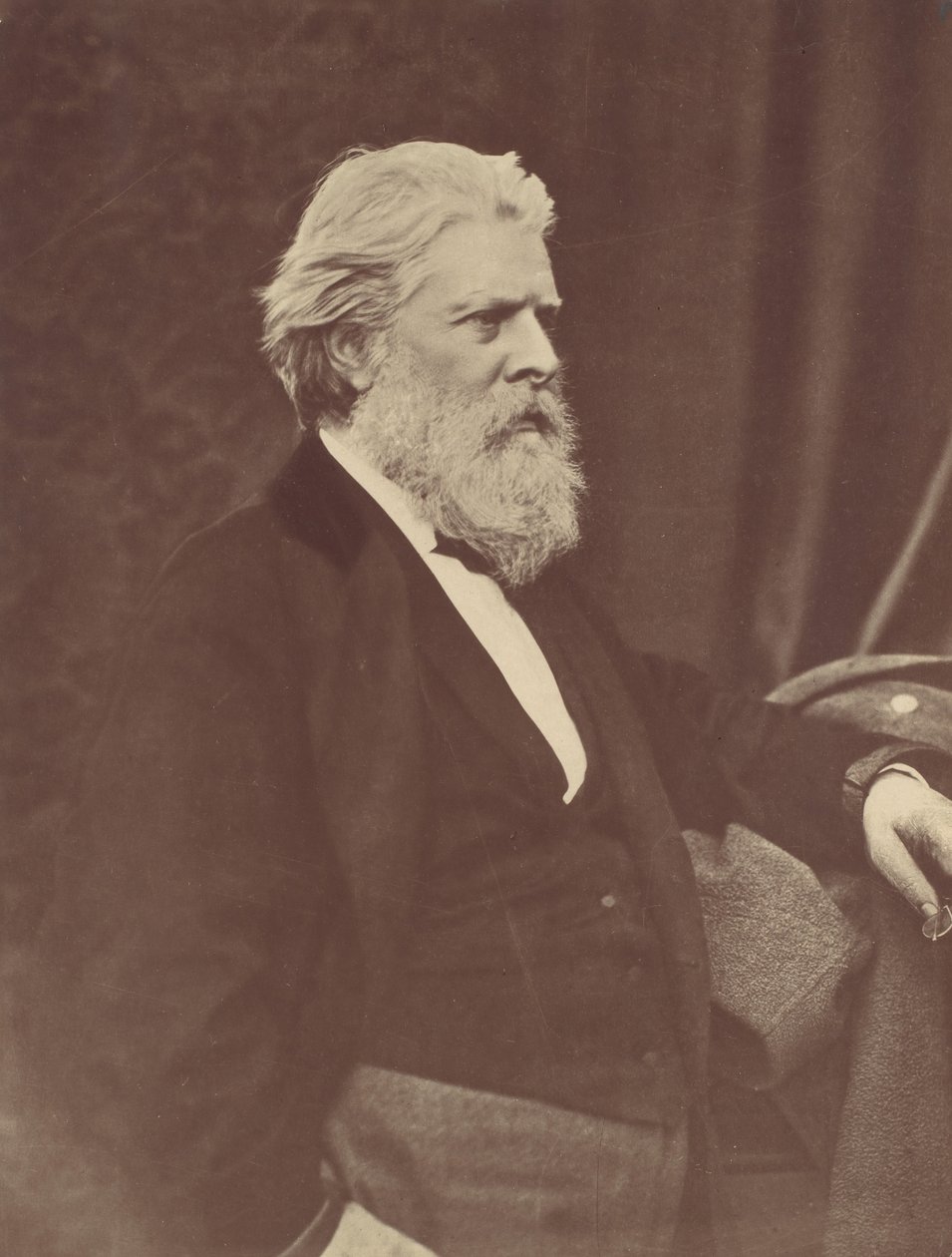 Portrett av D.O. Hill, 1867, trykt ca. 1900-tallet. av Thomas Annan