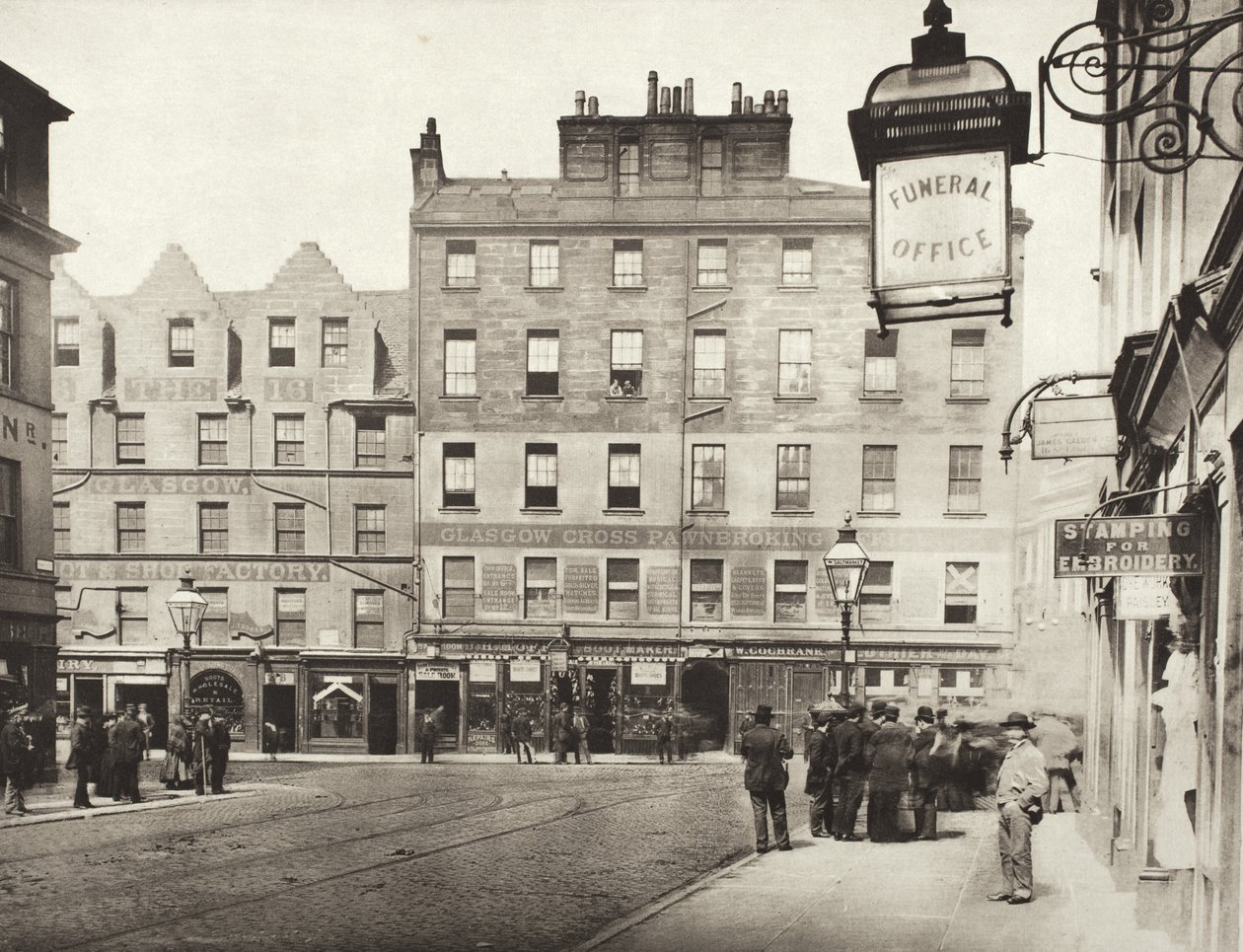 Saltmarket fra London Street (#50) av Thomas Annan