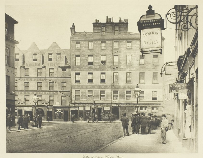 Saltmarket fra London Street av Thomas Annan