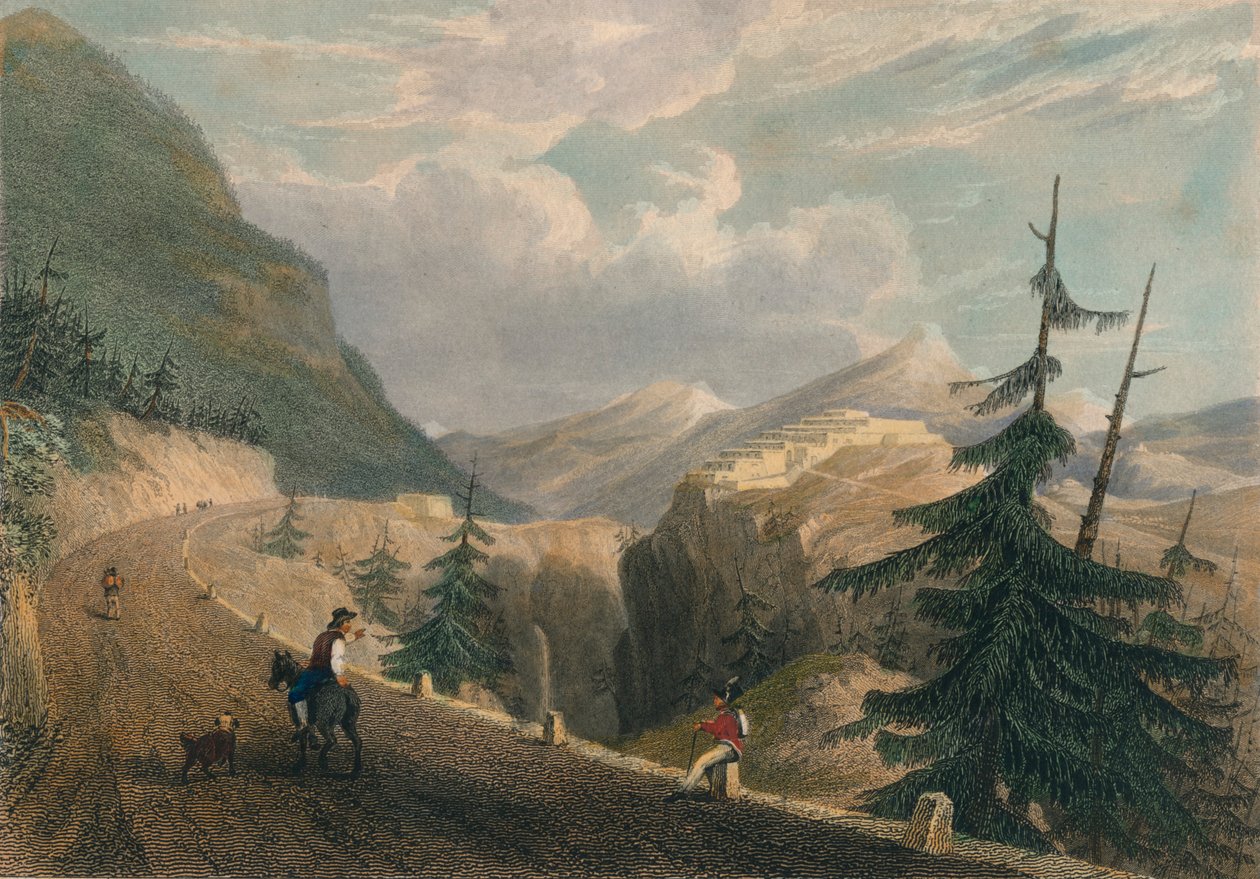 Fort Lesseillon, nær Bramante, 1827. av Thomas Barber