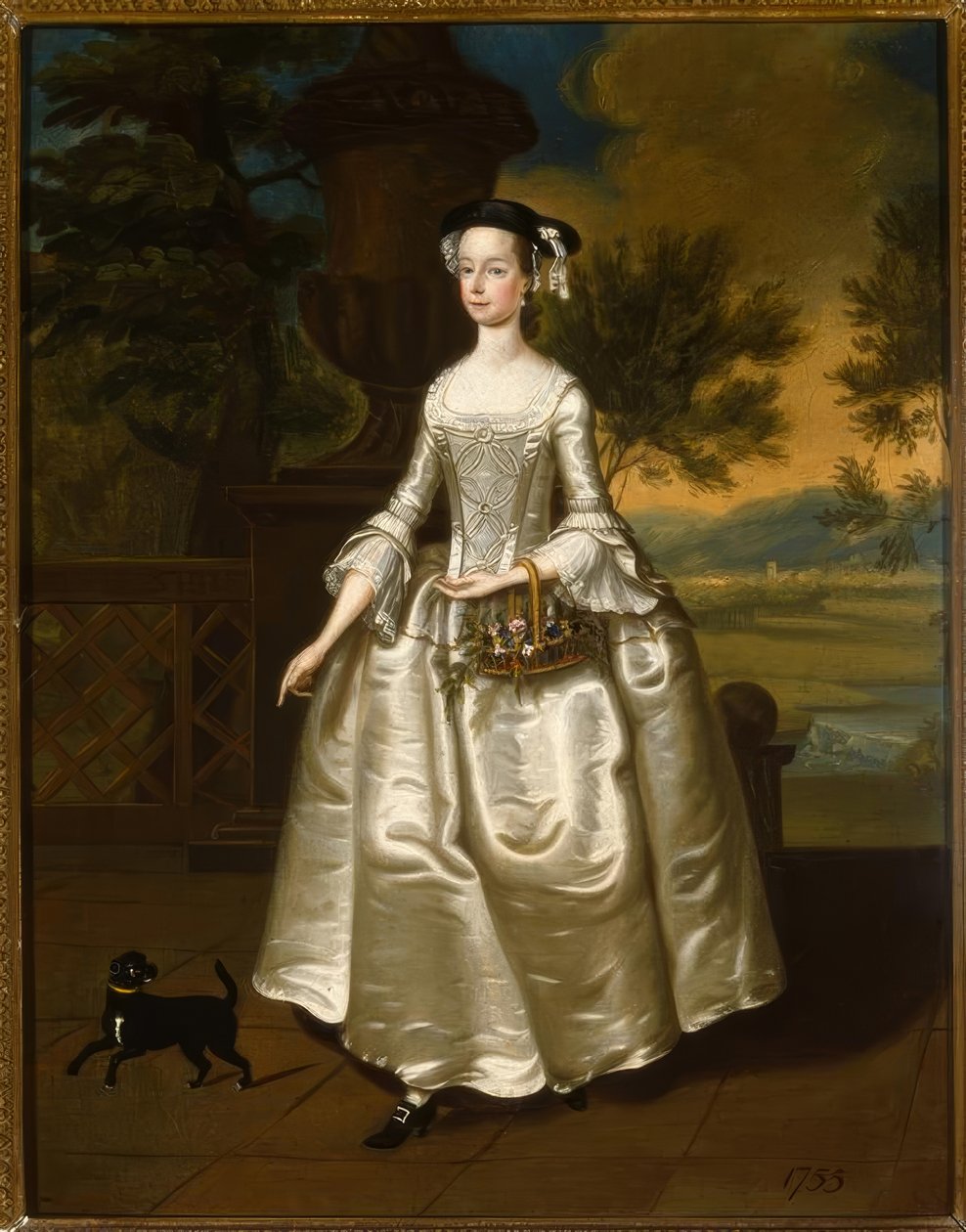 Thomas Bardwell, Portrett av Mary Jodrell / Maleri, 1755 av Thomas Bardwell