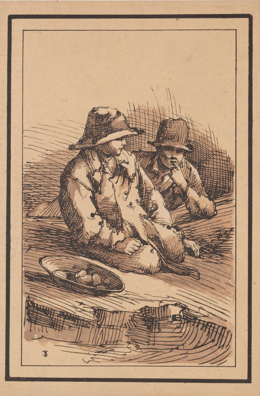Rustikke figurer: To gutter av Thomas Barker