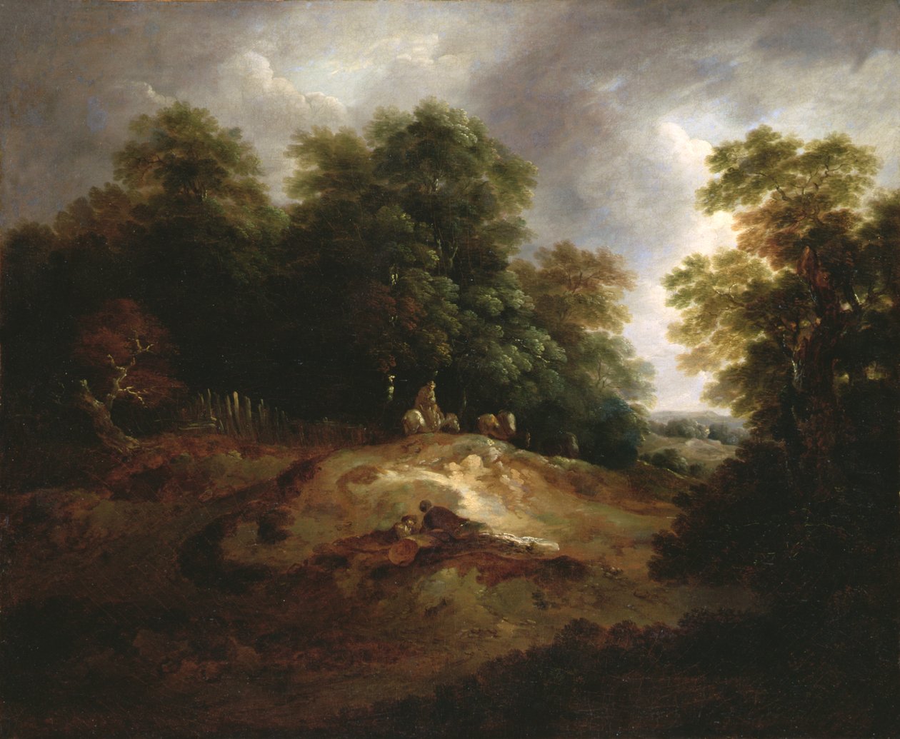 The Edge of the Common (olje på lerret) av Thomas Barker of Bath