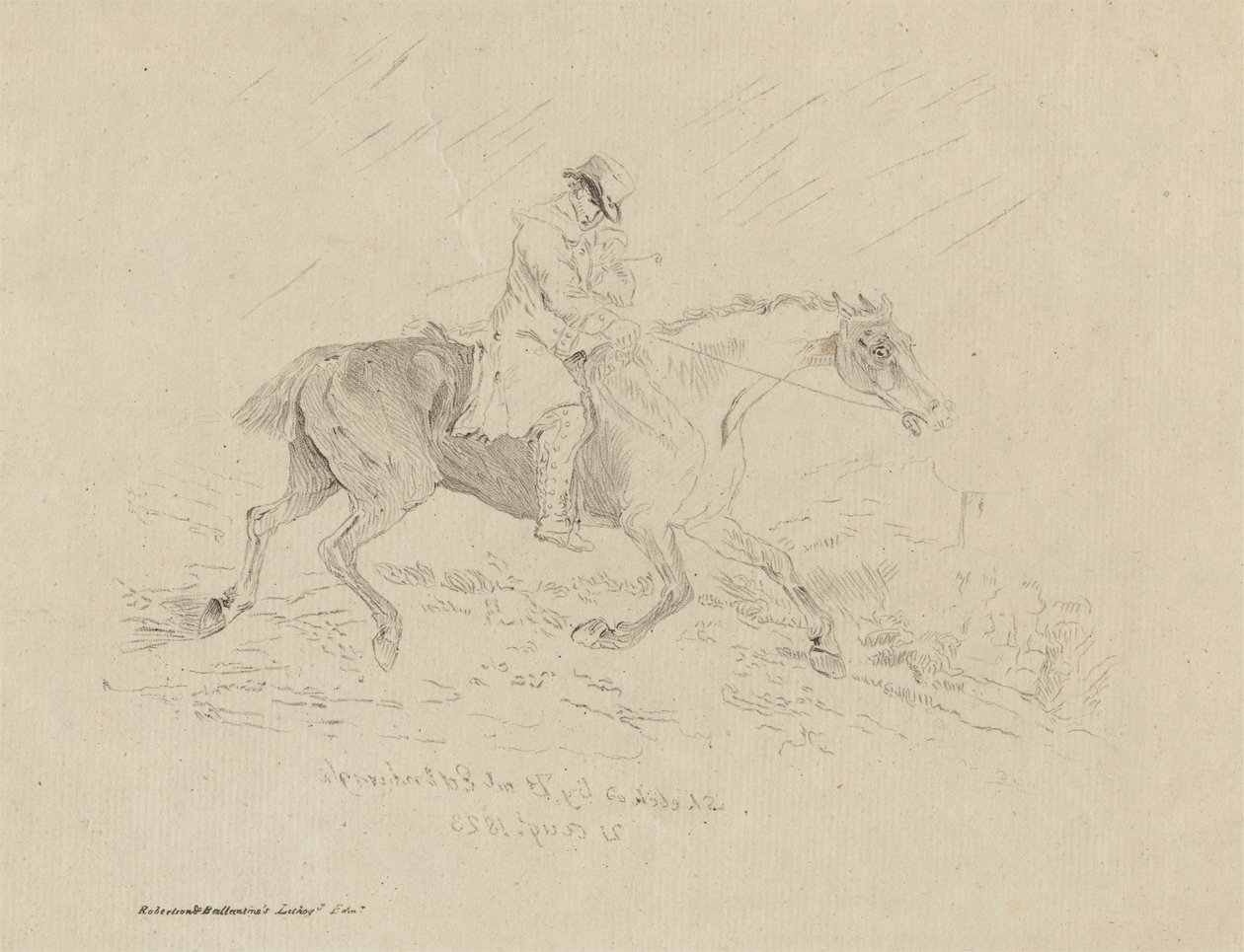 Cadger's Trot av Thomas Bewick