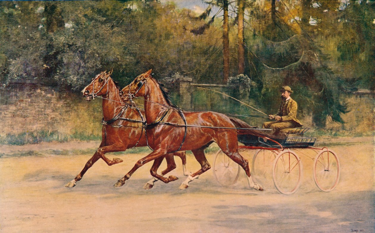 Travpar av Walter Winans, 1900 c1910 av Thomas Blinks