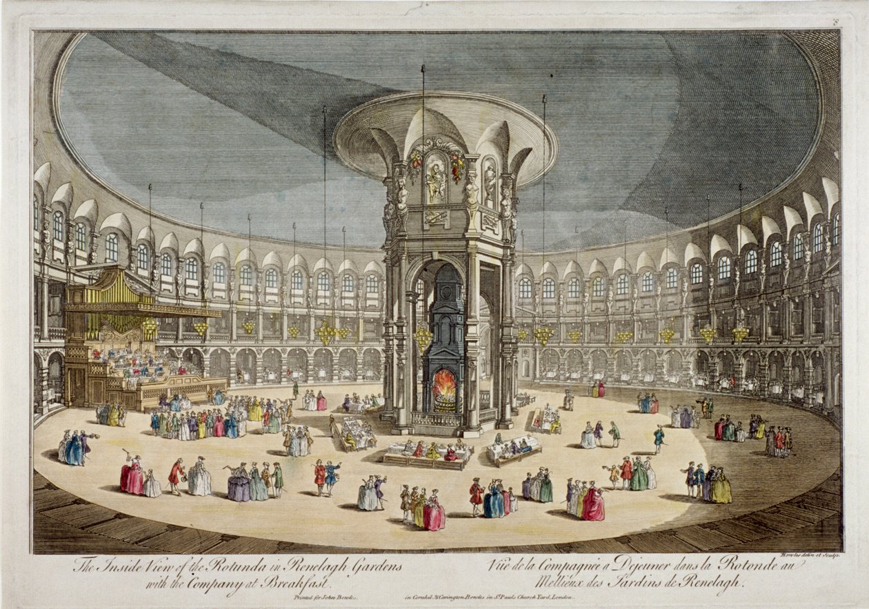 Rotundaen i Ranelagh Gardens, Chelsea, London, c1750 av Thomas Bowles