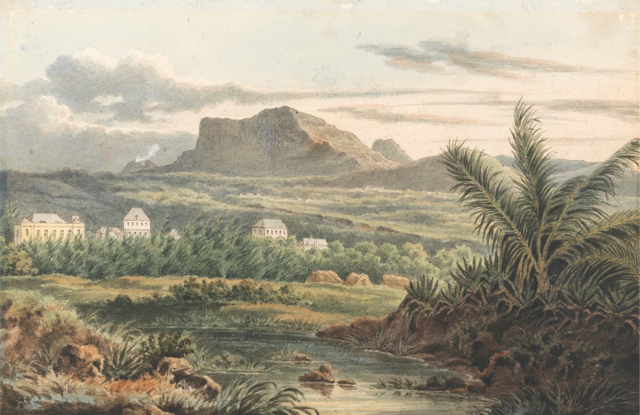 Fra stranden nær Fort Blanc, 4. oktober 1819 av Thomas Bradshaw