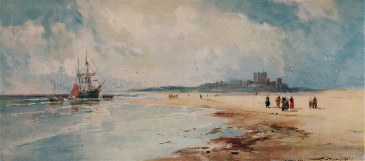 Bamborough Castle, 1892, 1935 av Thomas Bush Hardy