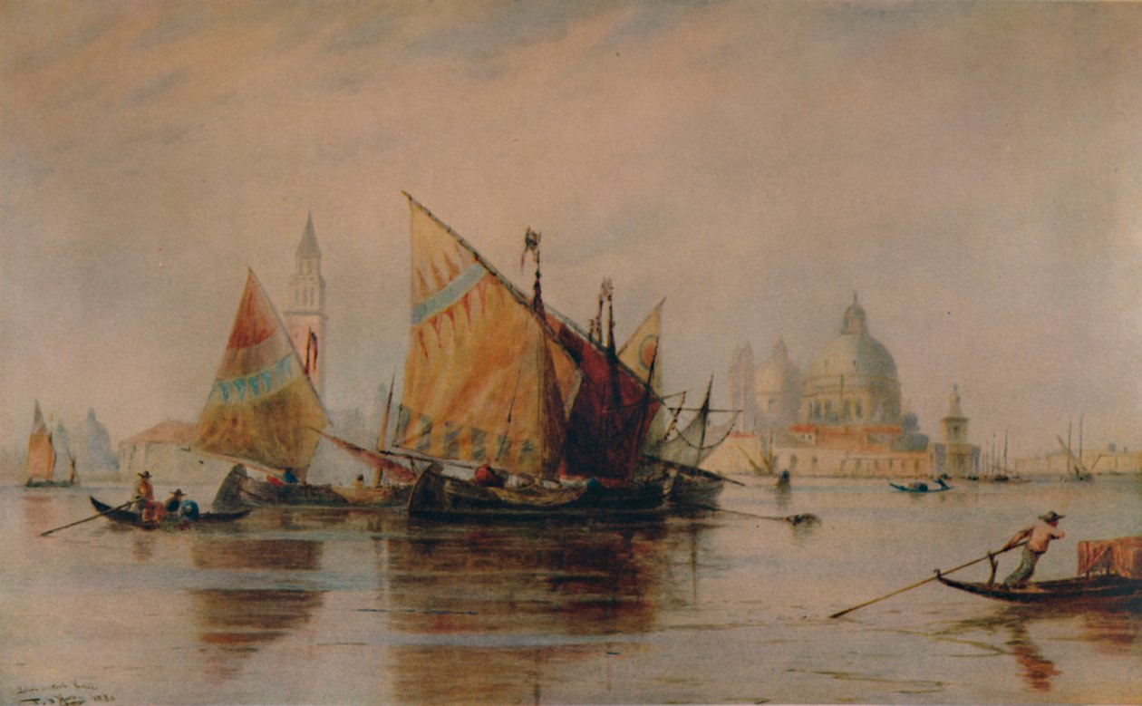 Santa Maria della Salute, Venezia, 1880, 1935 av Thomas Bush Hardy