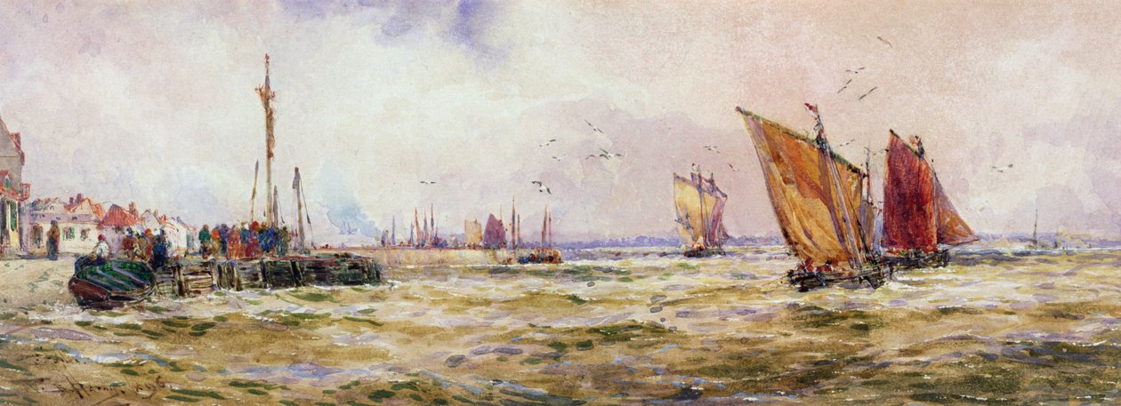 Havnen, 1896 av Thomas Bush Hardy