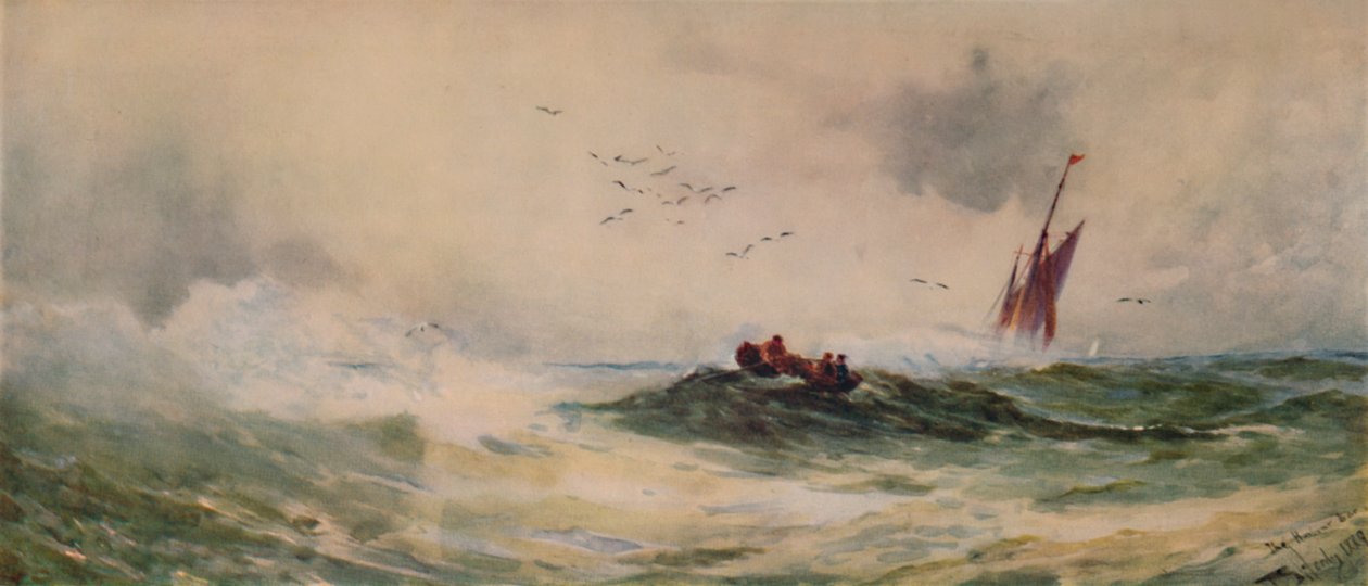 The Harbour Bar, 1889, 1935 av Thomas Bush Hardy