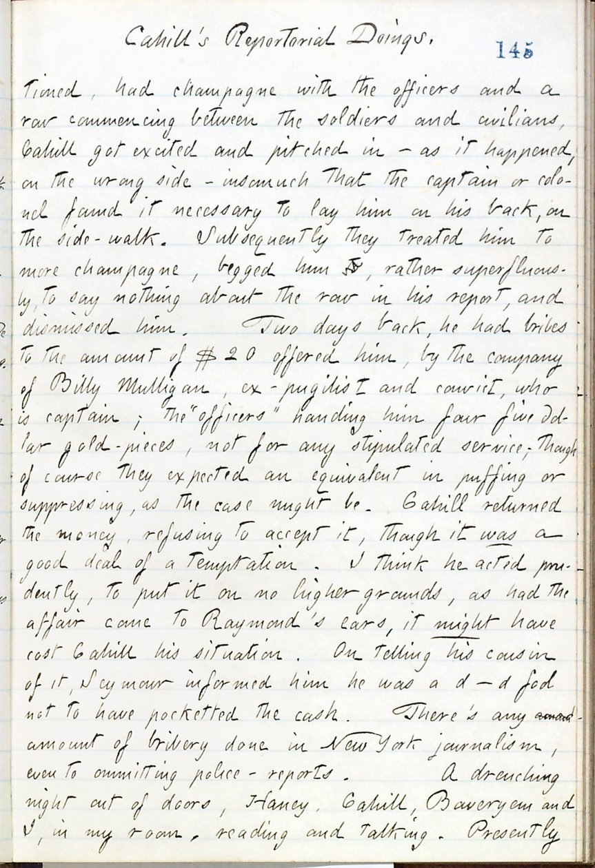 Thomas Butler Gunn Diaries- bind 16, side 166, 10. mai 1861 av Thomas Butler Gunn