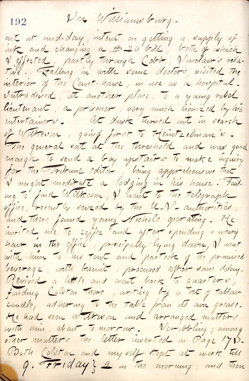 Thomas Butler Gunn Diaries- bind 19, side 222, 8. mai 1862 av Thomas Butler Gunn