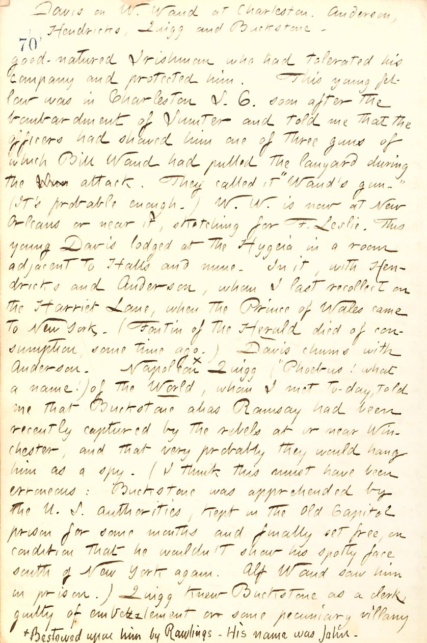 Thomas Butler Gunn Diaries- bind 19, side 84, 26. mars 1862 av Thomas Butler Gunn