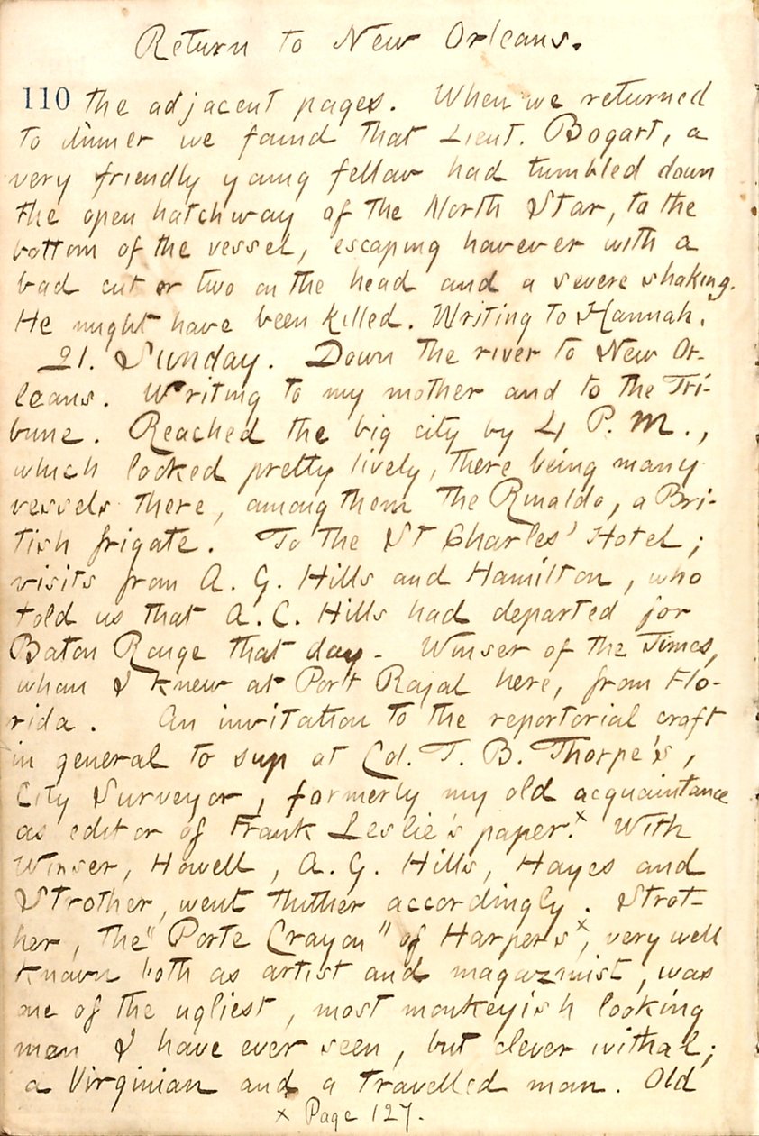 Thomas Butler Gunn Diaries – bind 21, side 120, 20. desember 1862 av Thomas Butler Gunn